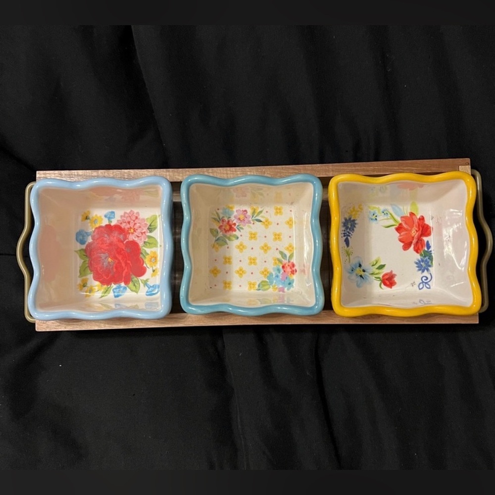 Pioneer Woman Condiment Serving Tray